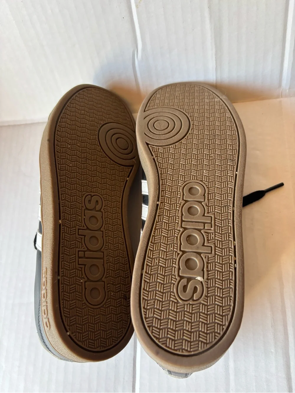 adidas Black Sneakers with White Three-Stripes